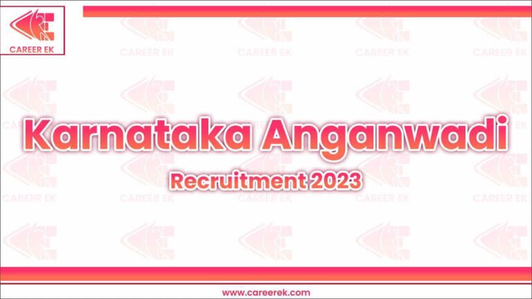 Karnataka Anganwadi Recruitment 2023