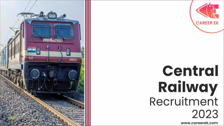 Central Railway Recruitment 2023, Apply for Apprentice Posts