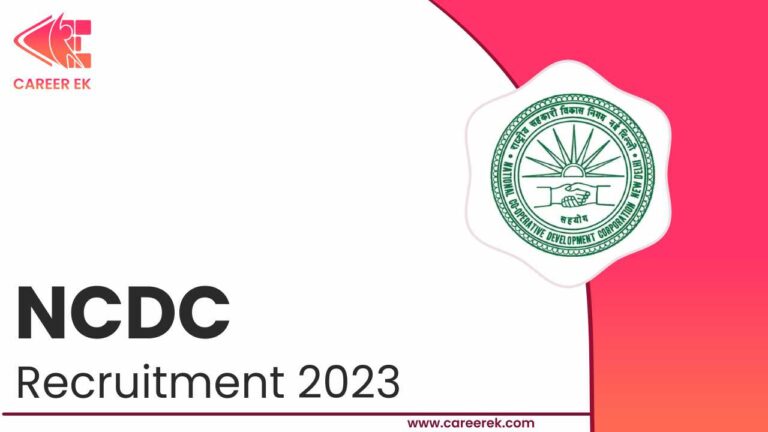 NCDC RECRUITMENT 2023
