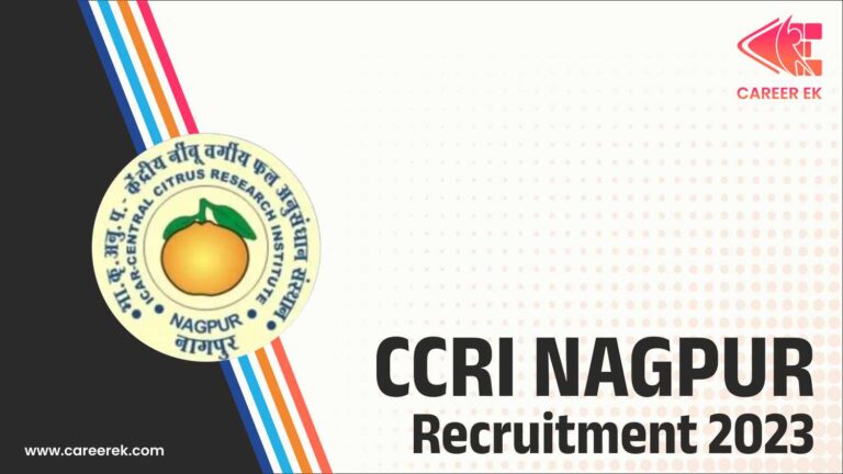CCRI Nagpur Recruitment 2023