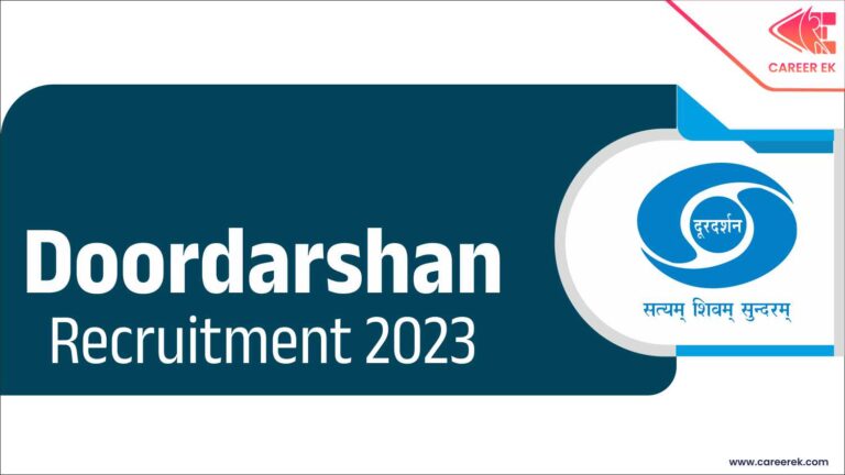 Doordarshan Recruitment 2023