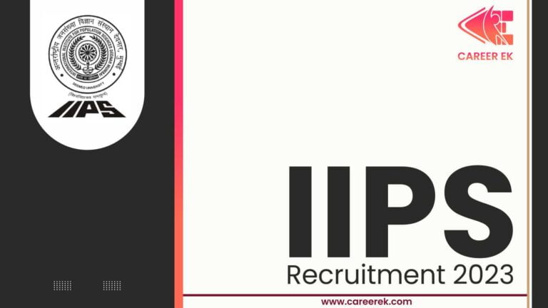 IIPS Recruitment 2023