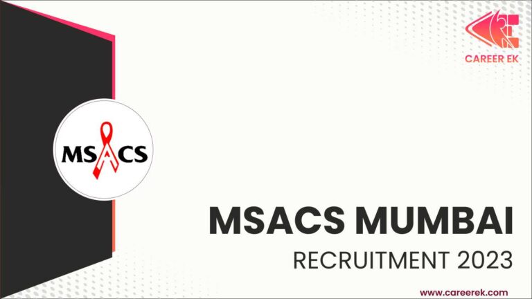 MSACS Mumbai Recruitment 2023