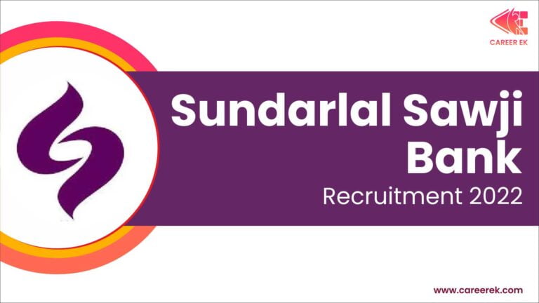 Sundarlal Sawji Urban Co. Op. Bank Recruitment 2023
