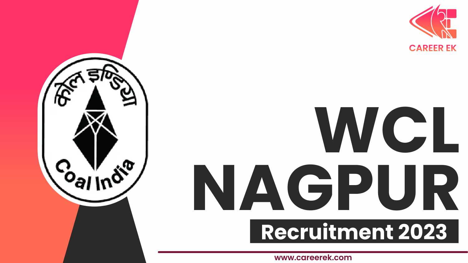WCL Nagpur Recruitment 2023
