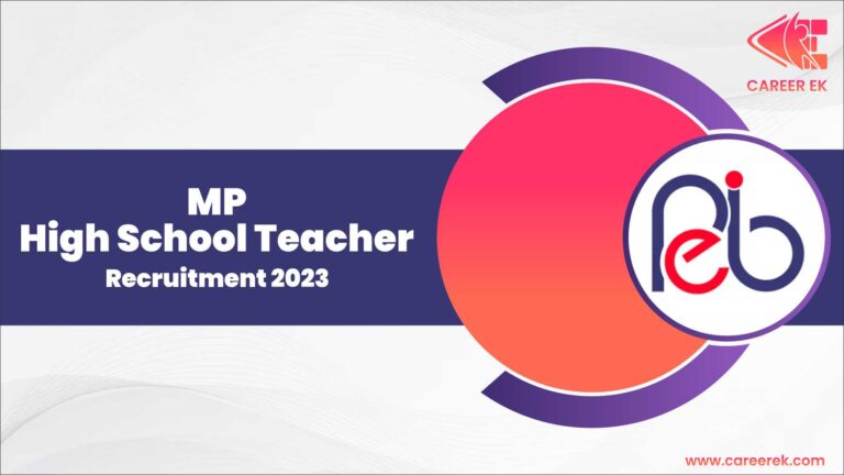 MP High School Teacher Recruitment 2023