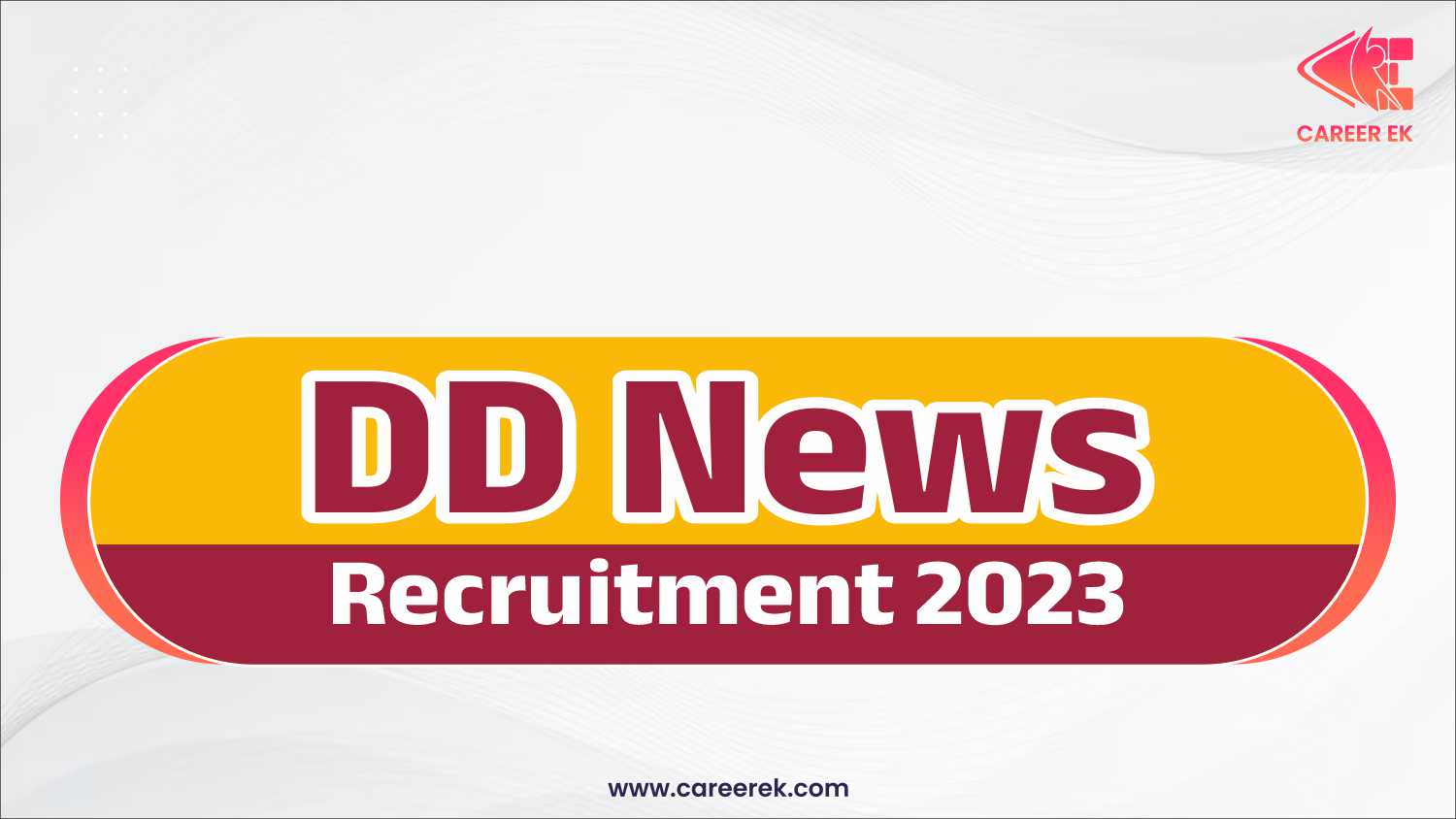 DD News Recruitment 2023