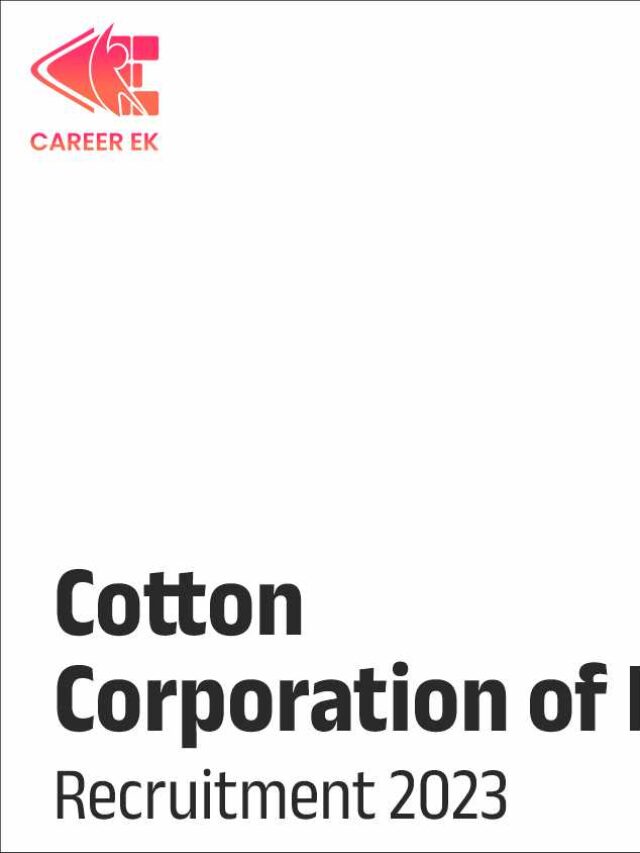 Cotton Corporation of India Recruitment 2023