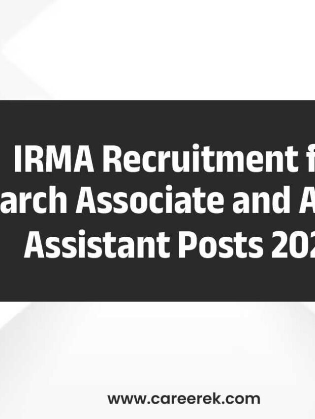 IRMA Recruitment 2023